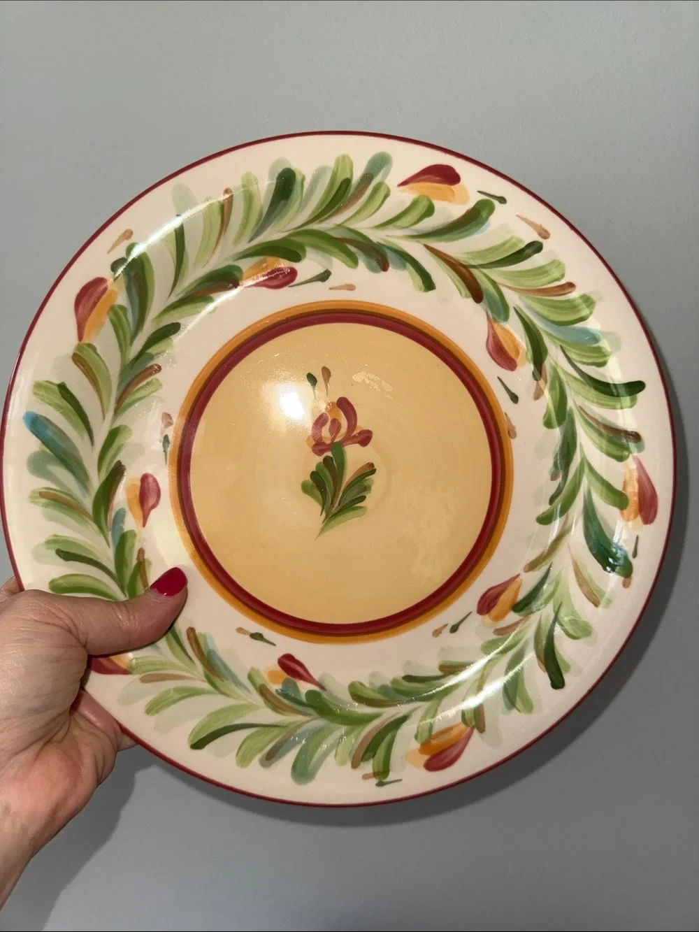 Gail Pittman Pottery Southern Living Sienna Dinner Plate Handpainted